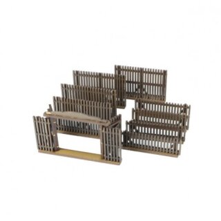 Russian Village - Lattice Wooden Fence