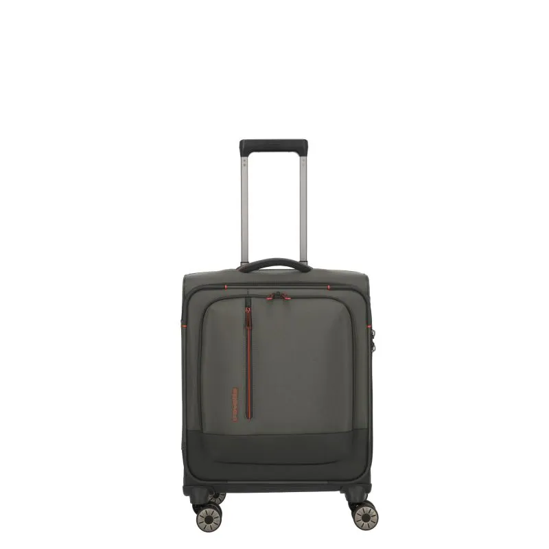Travelite CROSSLITE Bordtrolley S mit 4 Rollen (55 cm) - Oliv