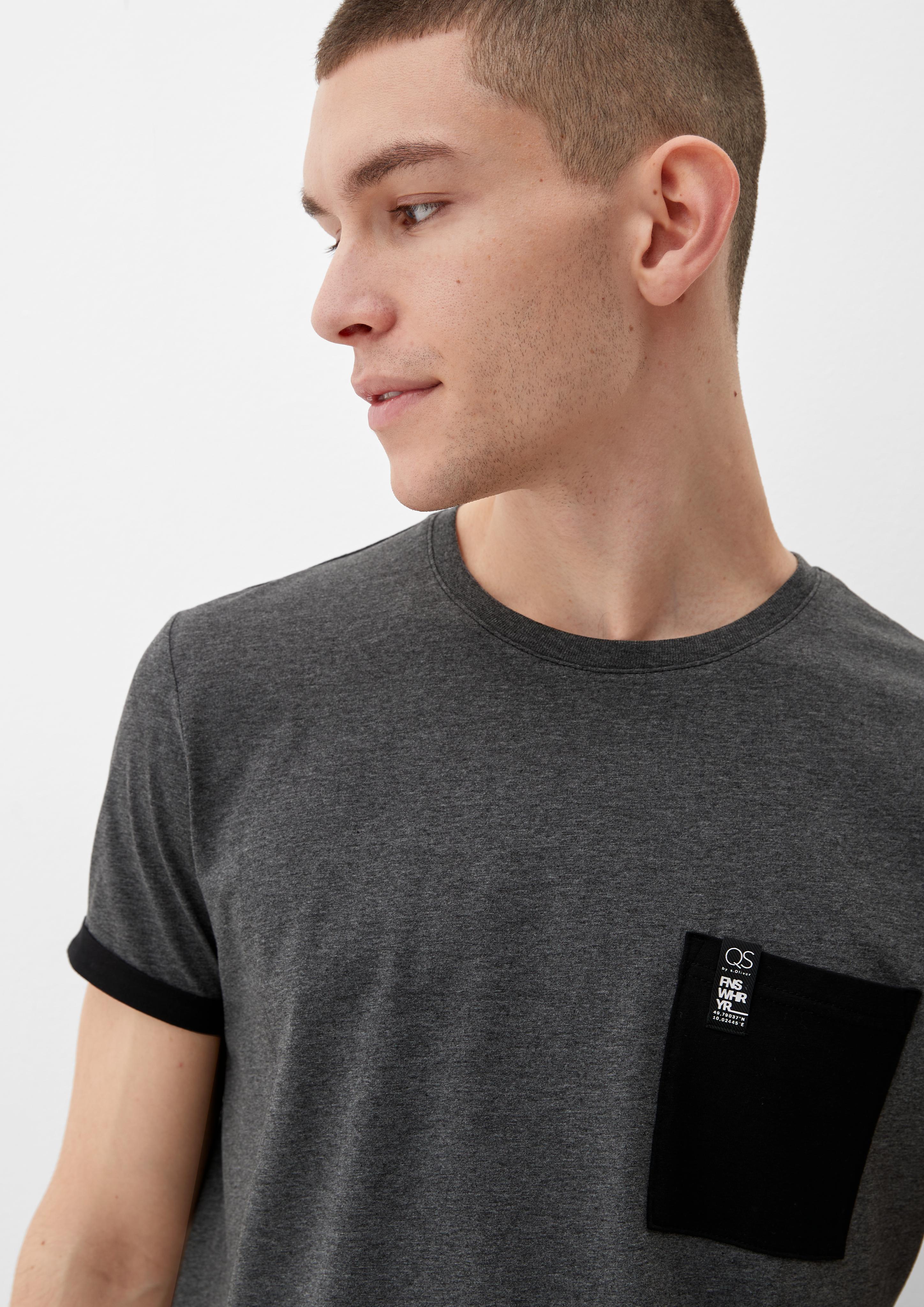 T-Shirt mit Brusttasche  2132855-99W0