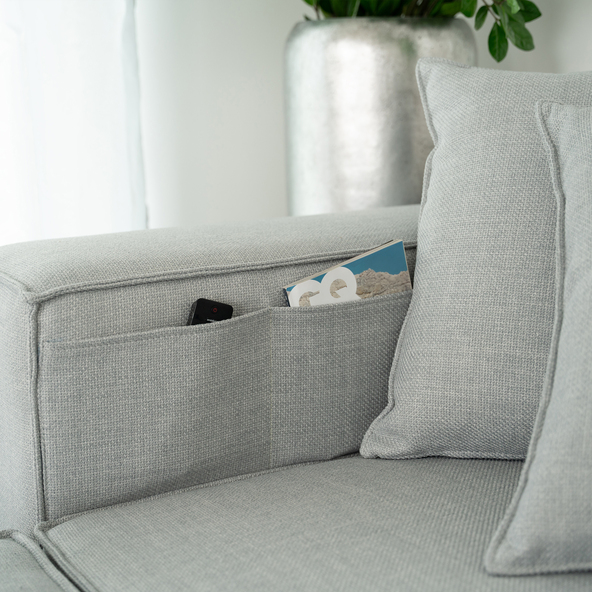 Modulares Sofa VERONA, M, hellgrau