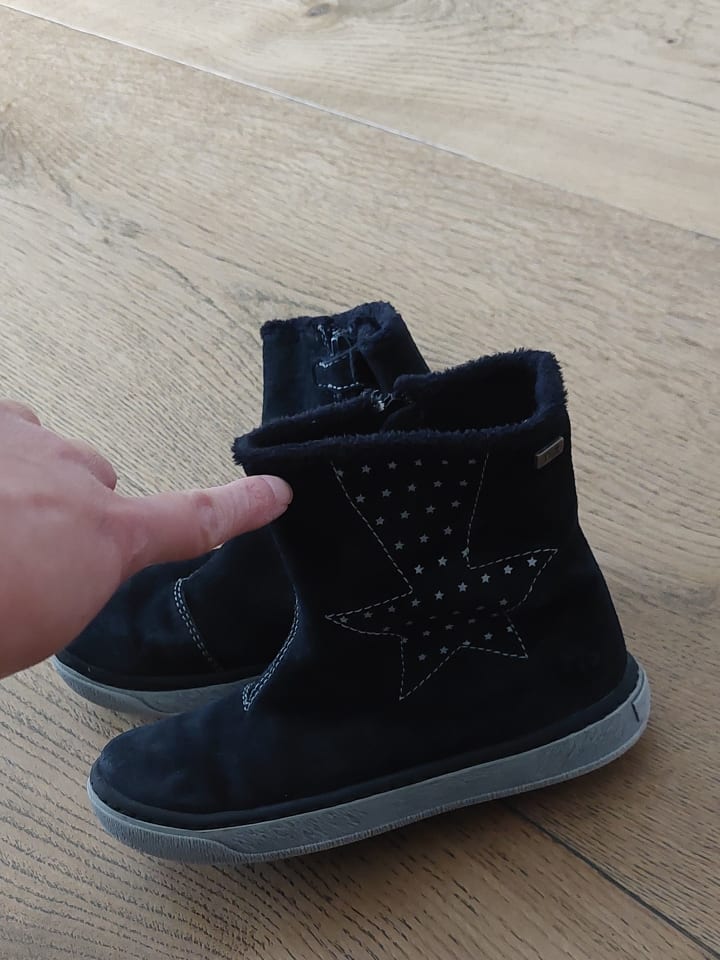 Pio Leder-Stiefeletten in Schwarz günstig kaufen 30