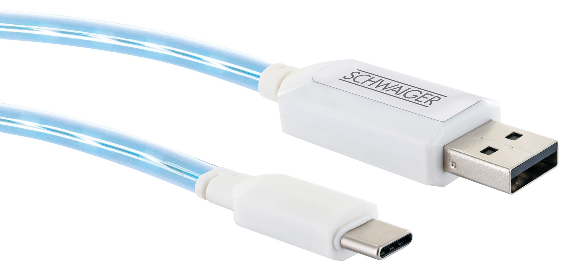 Schwaiger Beleuchteter USB Type C Ladekabel