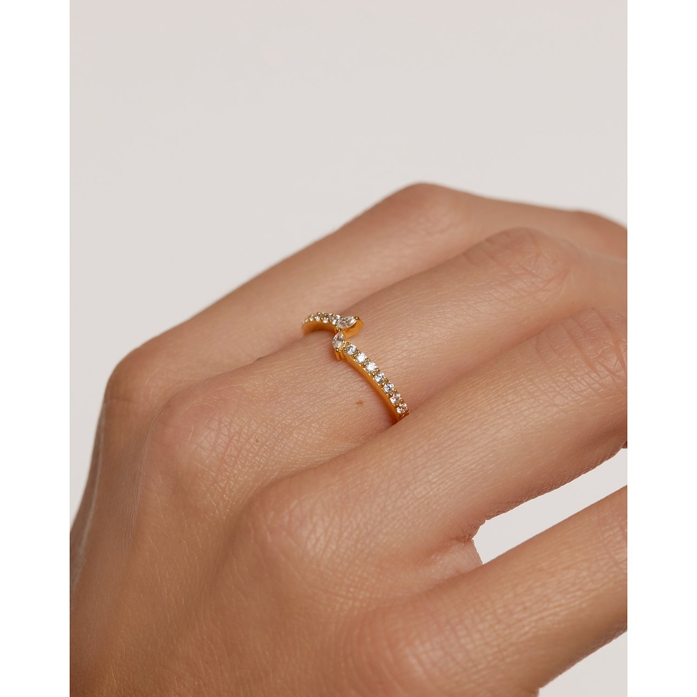 P D Paola Bague pour femme 925 Argent or Bague