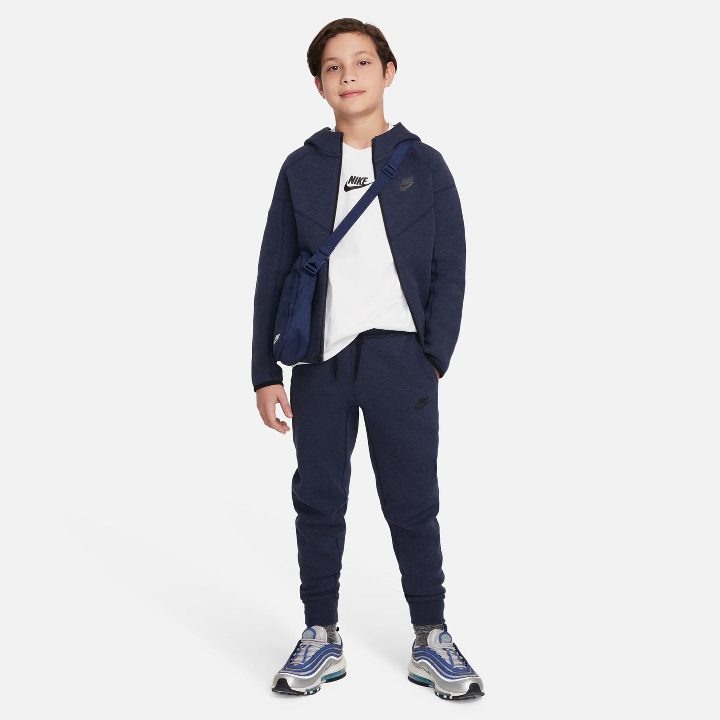 Tech Fleece Trainingshose Jungen - Schwarz