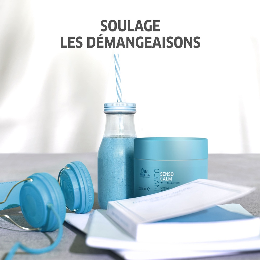 Wella Masque SENSO CALM BALANCE , Masque cuirchevelu sensible, 150ml Masque pour cuirs chevelus sensibles