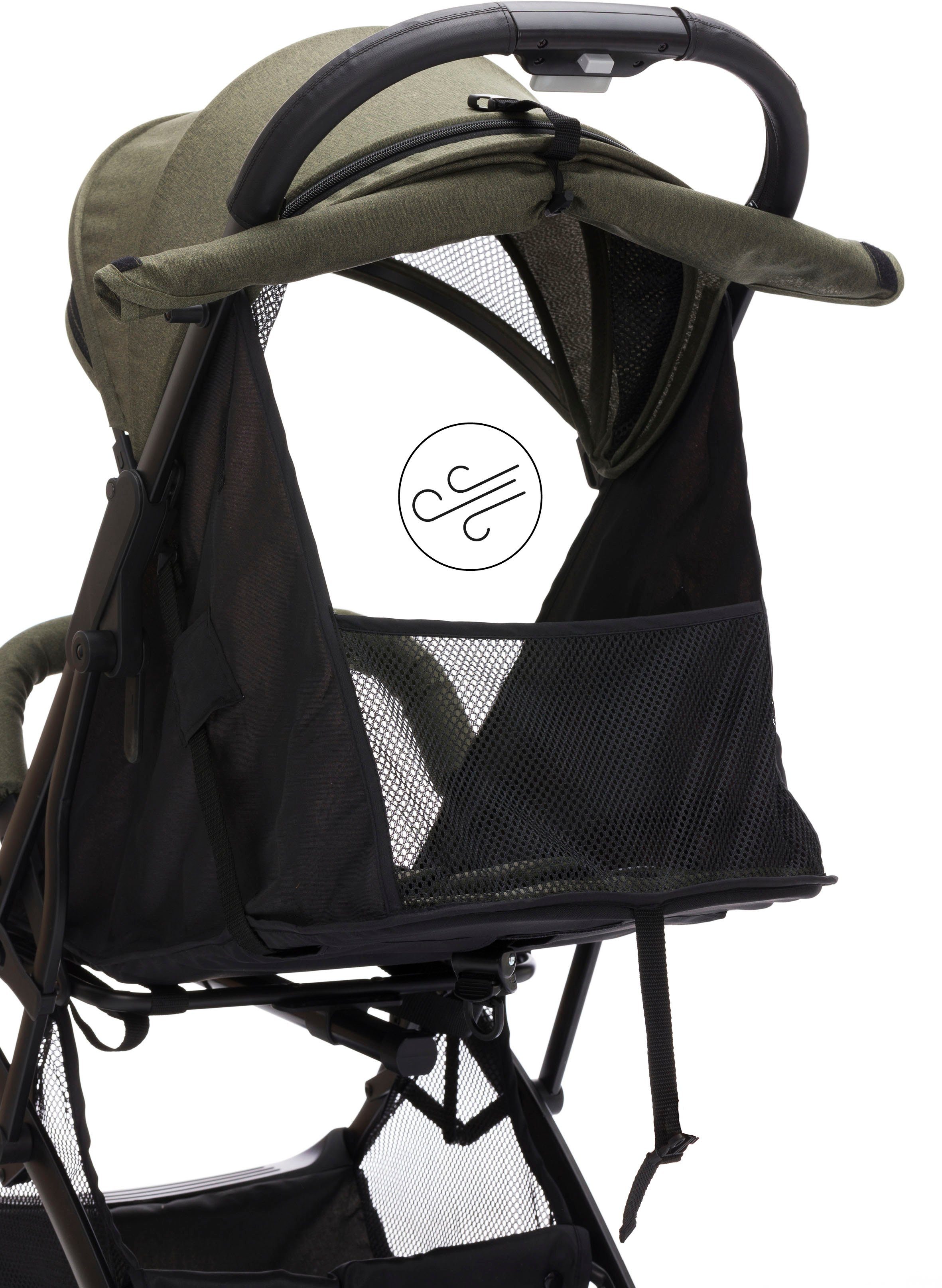 Fillikid Kinder-Buggy Styler Elite, oliv melange