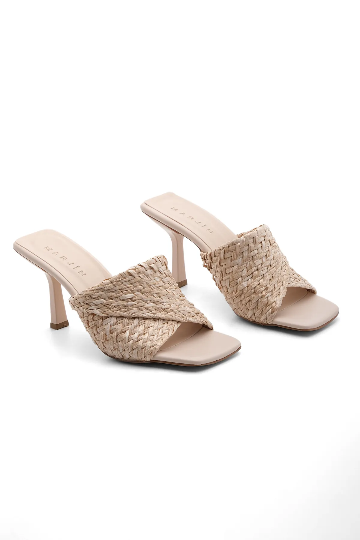 Marjin  Pantolette - Beige - Pfennigabsatz/Stiletto