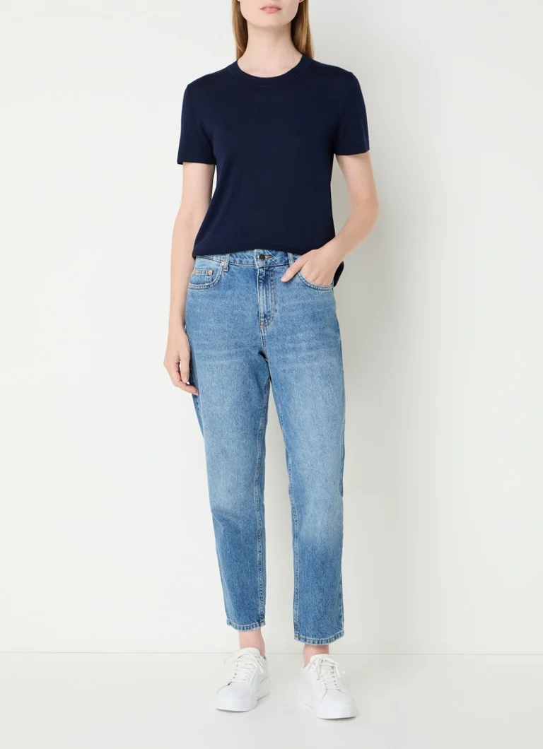 Benetton Fine-knit top in silk blend