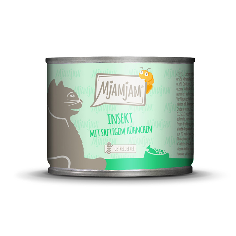 MjAMjAM Nassfutter MjAMjAM 6x200 g Insekt mit saftigem Hühnchen