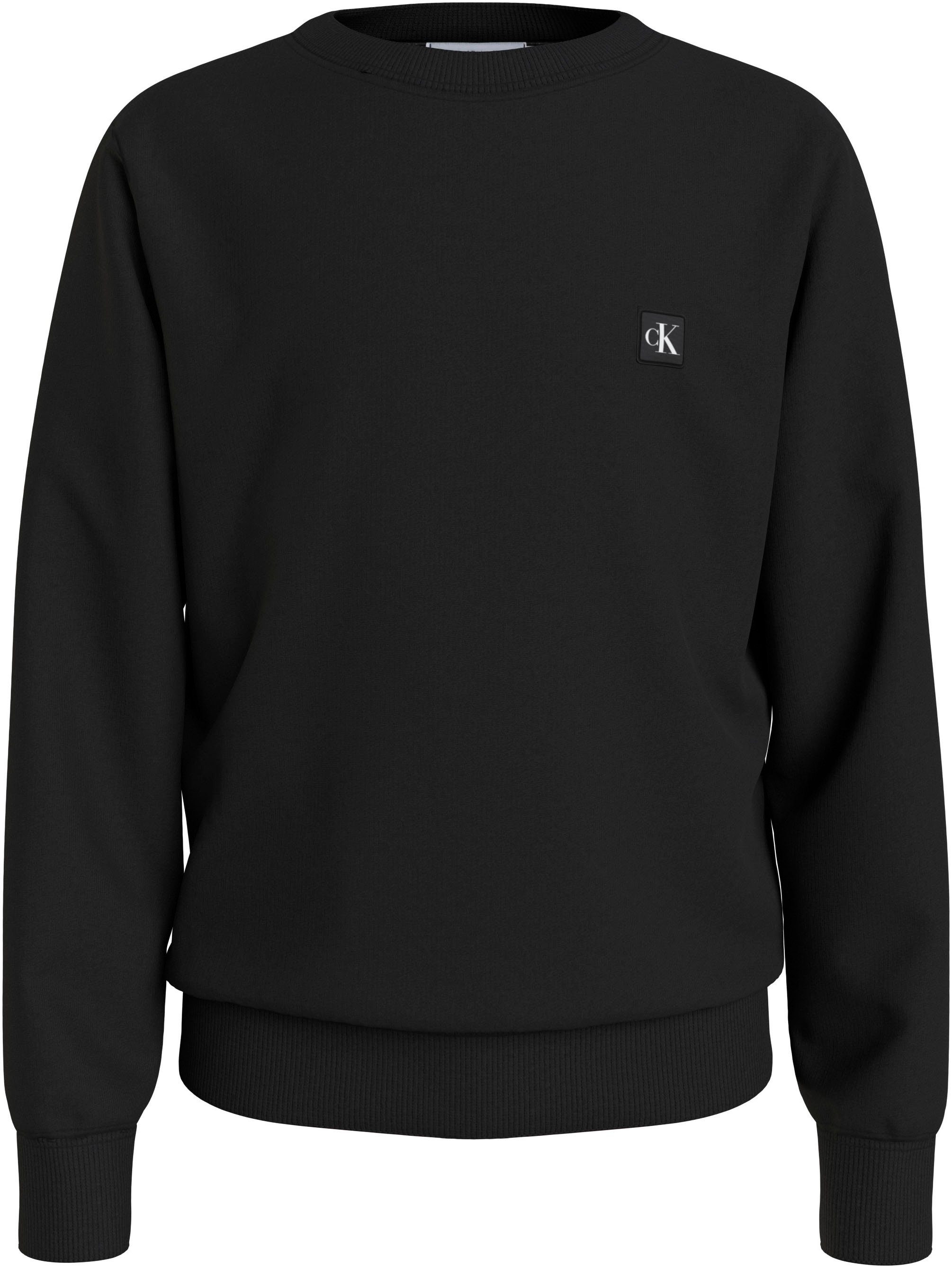 Calvin Klein Jeans Sweatshirt MONOGRAM MINI BADGE CREWNECK mit Logopatch