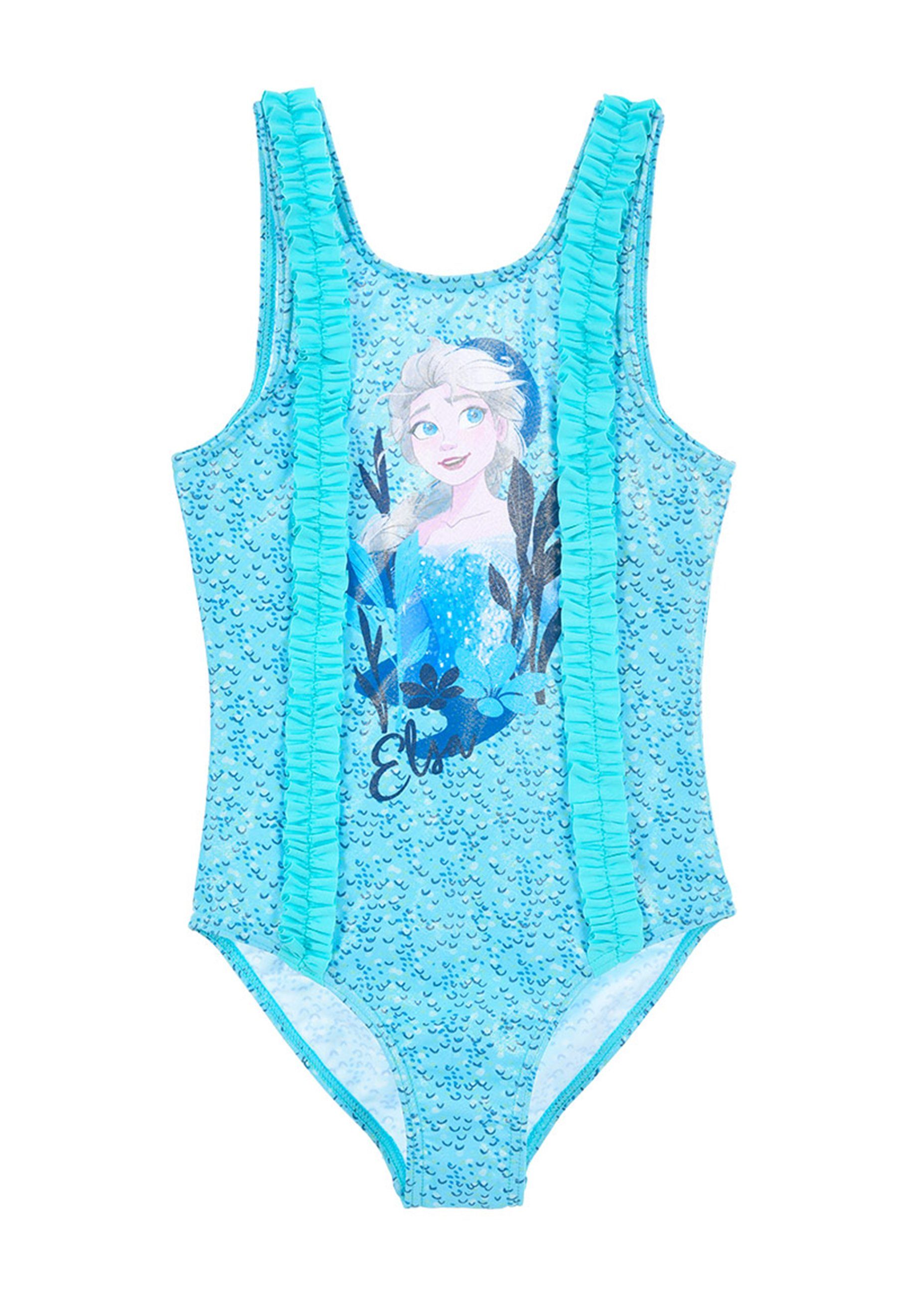 Frozen Badeanzug Elsa Mädchen Badeanzug Bademode Einteiler