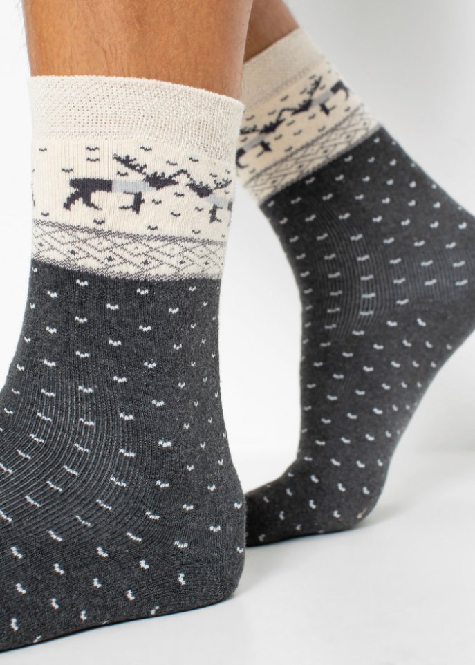 Thermo Socken (3er Pack) mit Bio-Baumwolle und Geschenkkarte