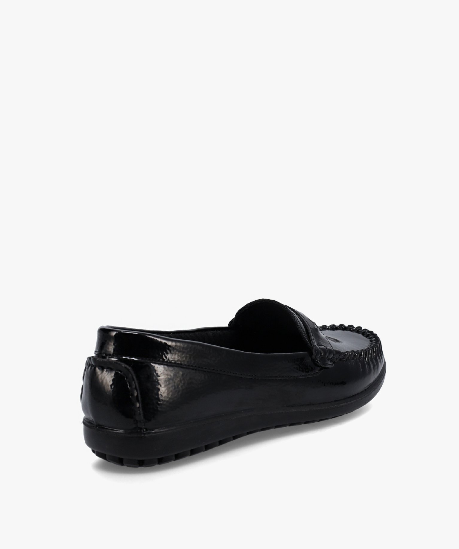 Mocassin confort verni extra souple femme noir | GEMO