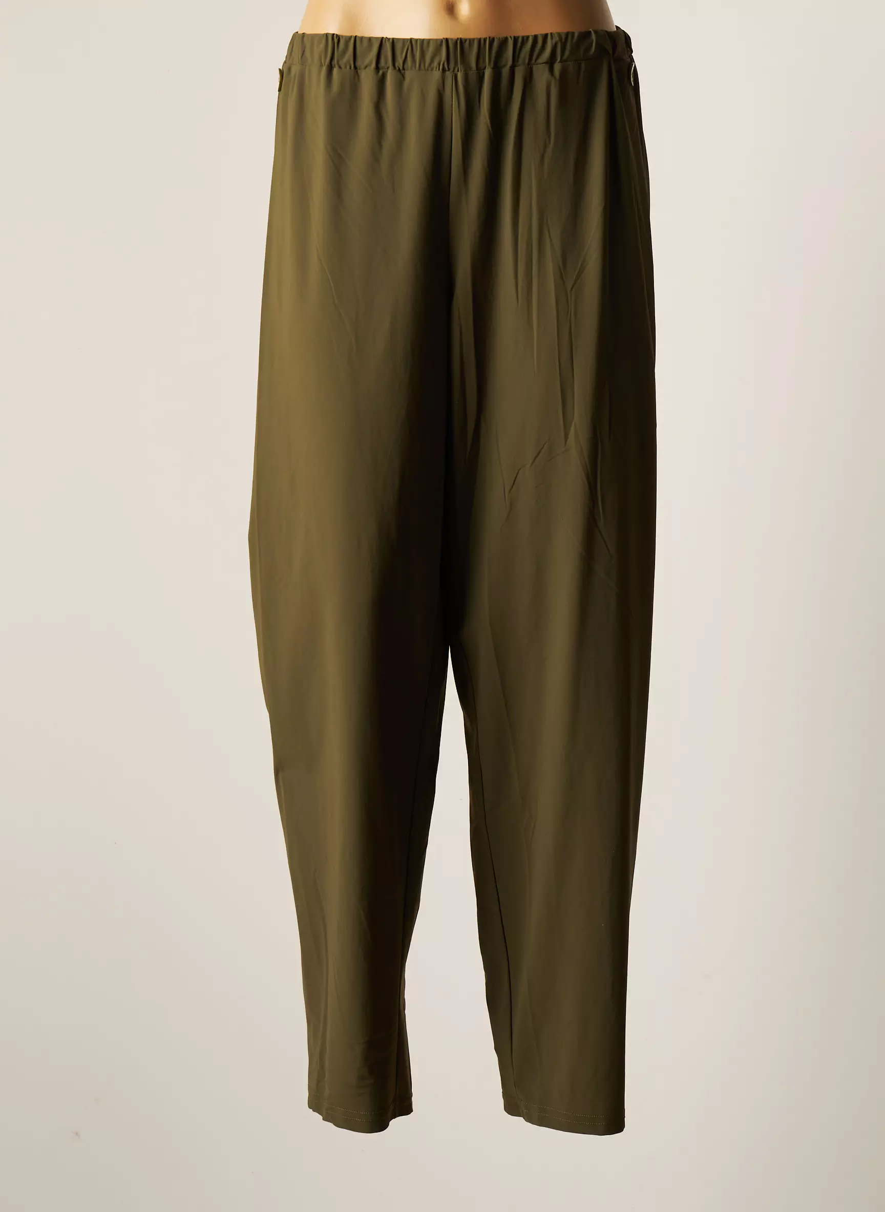 Franck Anna Pantalons Larges Femme couleur vert