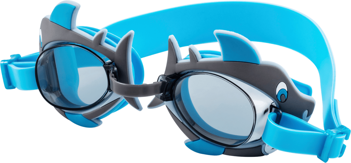 Schwimmbrille Kids mit Hai-Detail, 1 St