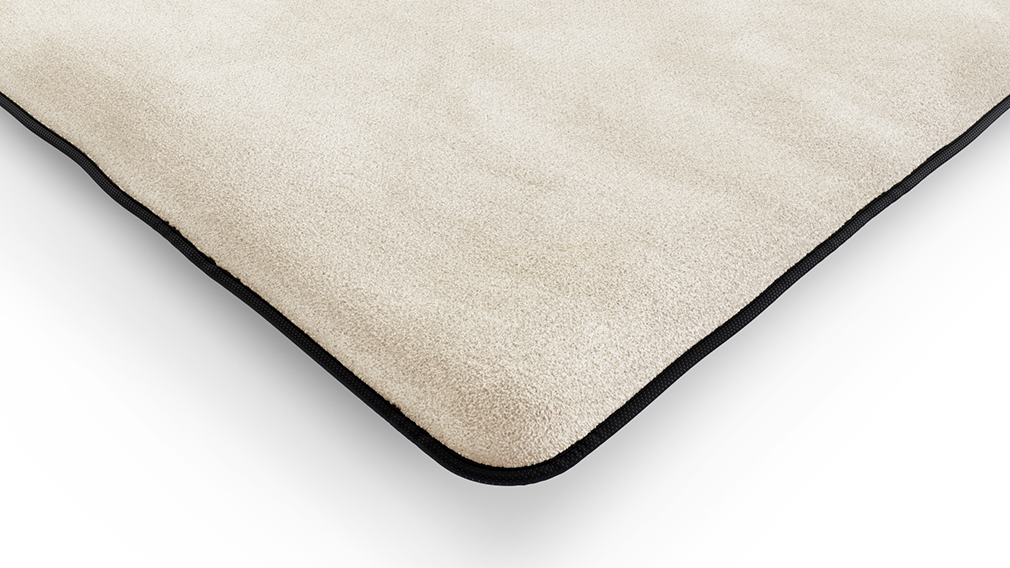 Knuffelwuff Hundematten Knuffelwuff kuschelige Einlage Teddy für Hundebett Form: Globetrotter weiß XXXL