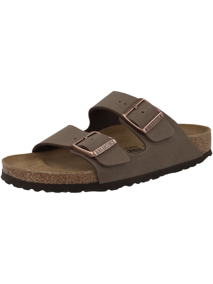 Birkenstock Sandale Arizona Birko-Flor Nubuk schmal in braun günstig kaufen