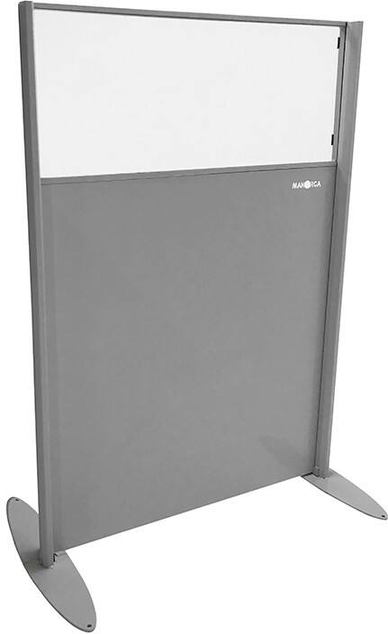 Manorga Schutzscheibe Basismodul Plexiglas 7035 Grau 150 cm