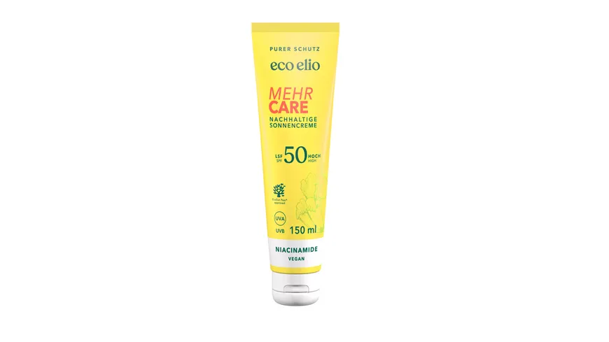 eco elio Mehr Care Sonnencreme LSF50 150 ml