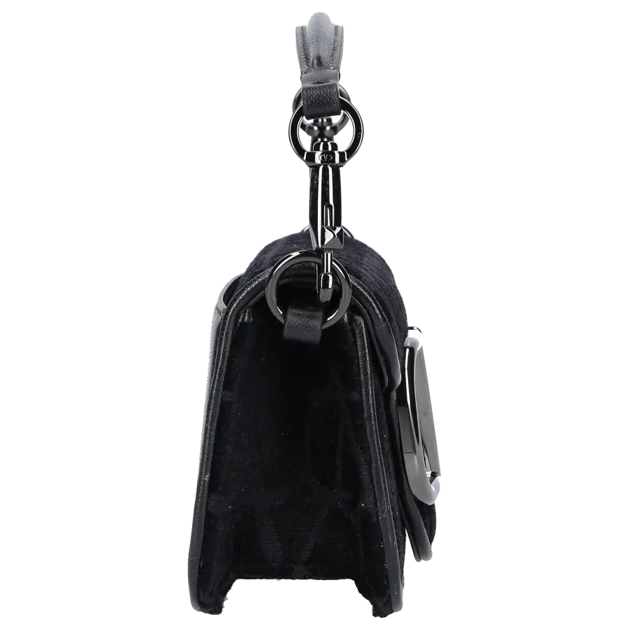 Valentino Garavani - Handtasche LOCÒ Canvas - schwarz
