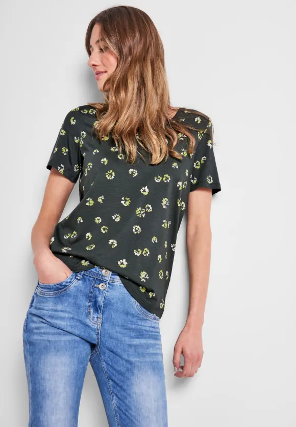 CECIL T-Shirt mit Minimalmuster