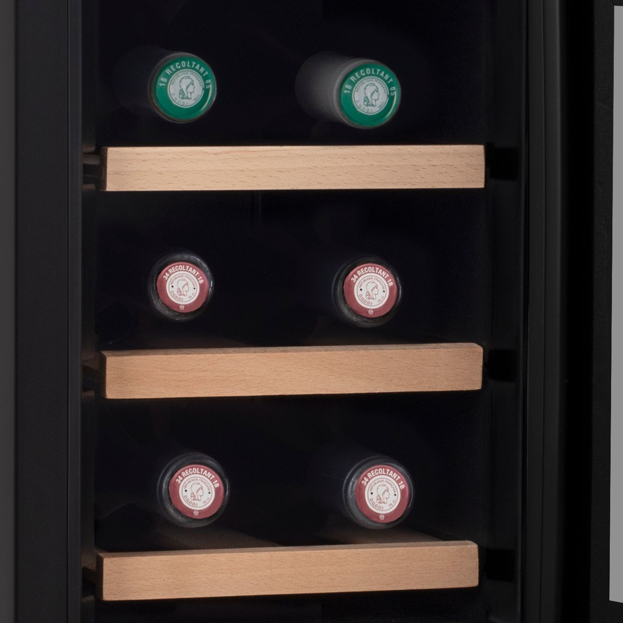 H.Koenig AGE6 Weinkühlschrank / 6 Flaschen / Temperatur von 11°C bis 18°C / LED-Temperaturanzeige