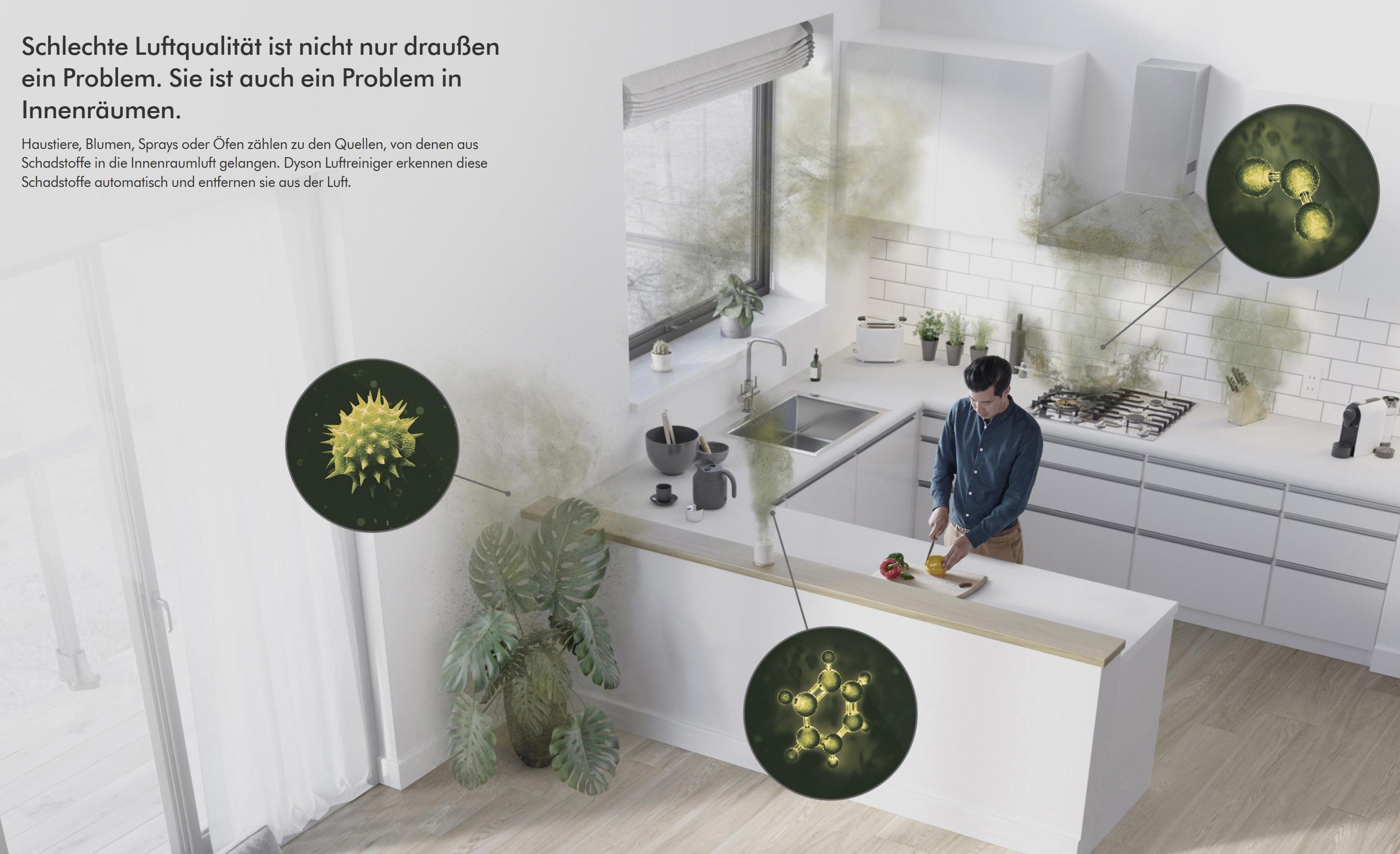 DYSON Kombigerät Luftreiniger, Ventilator und Heizlüfter HP7A Purifier Hot+Cool React 3in1 Ventilator Luftreiniger, Heizlüfter, für 45 m² Räume, leise Schlafzimmer geeignet, Allergiker Raucherzimmer Luftfilter 99,5%