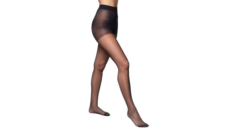 DIM Damen figurformende Feinstrumpfhose Diam's Voile Galbé 22 DEN noir