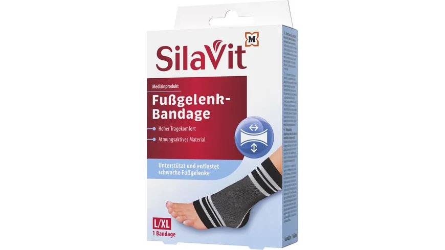 SilaVit Bandage Fußgelenk Größe L/XL