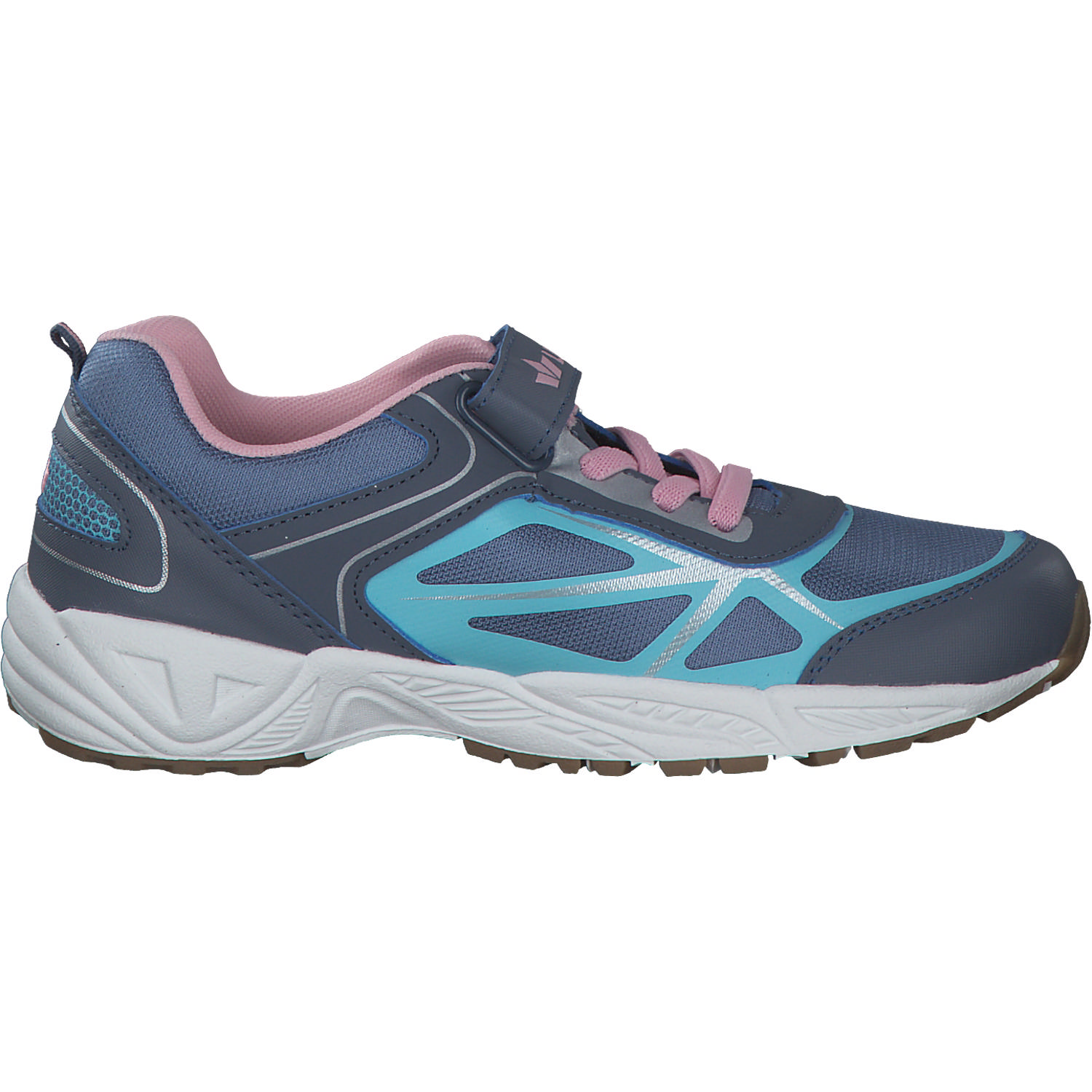 Geka Salford VS, Sneakers Low, Kinder, grau/rosa/tUErkis