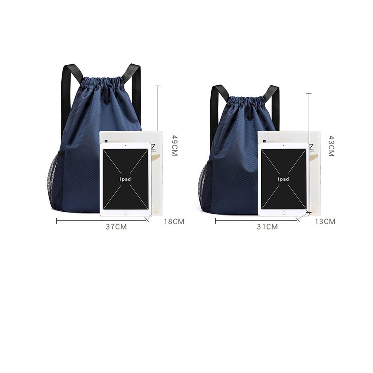Uana Reiserucksack Reise-Sport-Basketballtasche mit großem Fassungsvermögen und Kordelzug