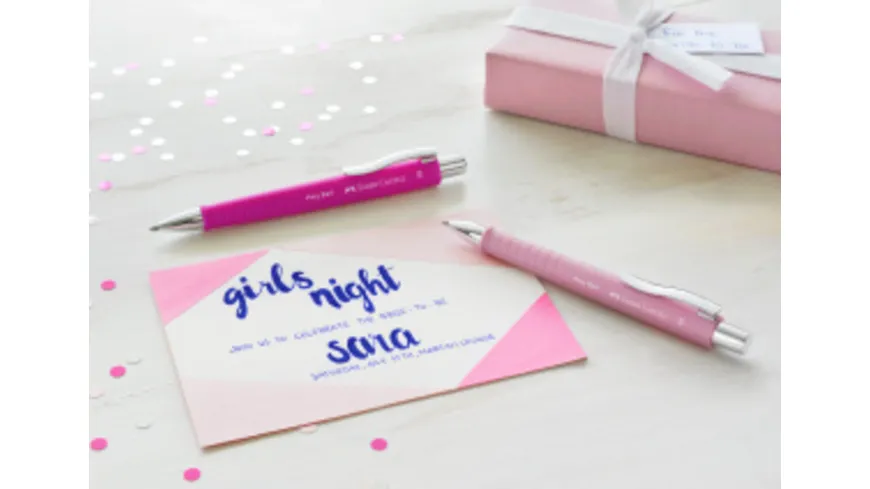 FABER-CASTELL Kugelschreiber Poly Ball XB rose