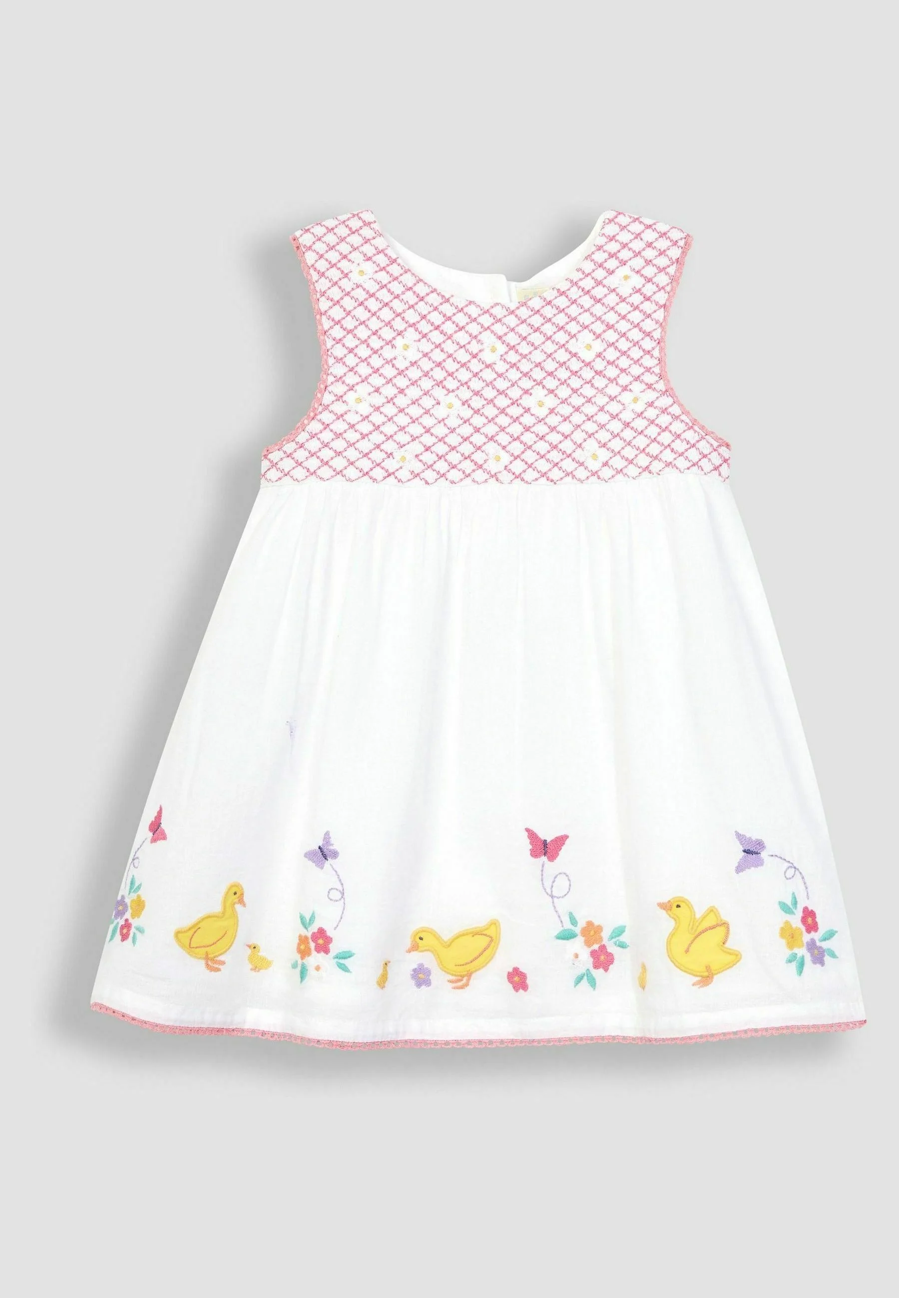 Conjunto de JoJo Maman Bébé con bordado de pato y corte regular - Vestido de verano