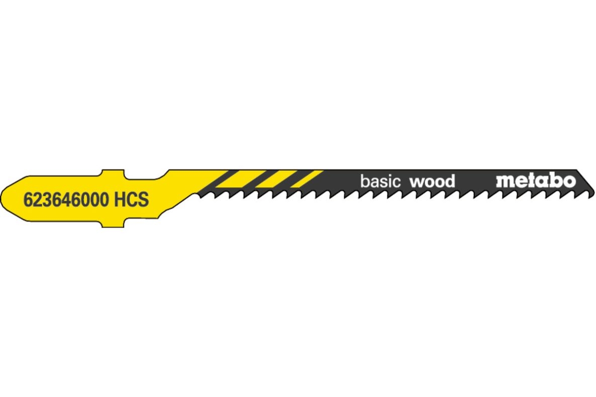 Metabo Zubehör 623646000 Stichsägeblätter (5 Stück) 5 1/2 mm HCS