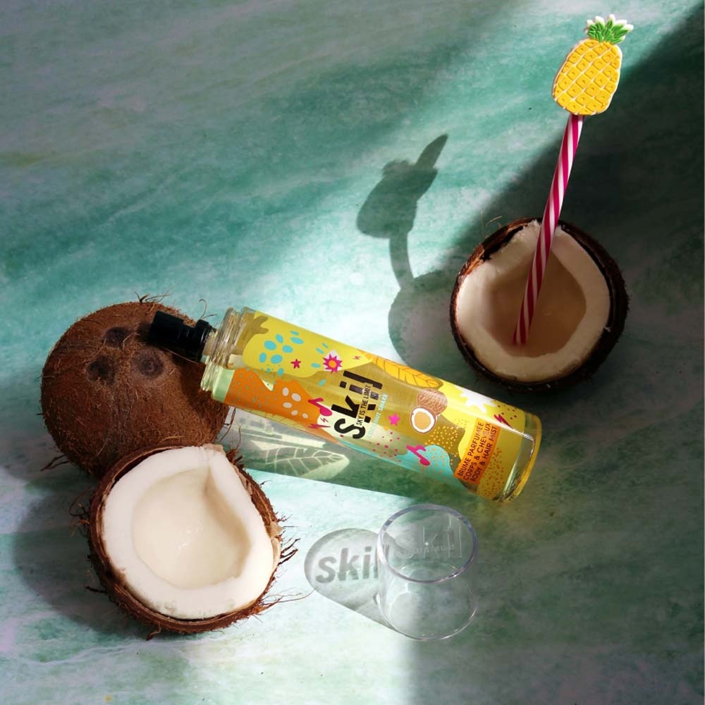 skil Coconut Shake Brume parfumée pour corps et cheveux
