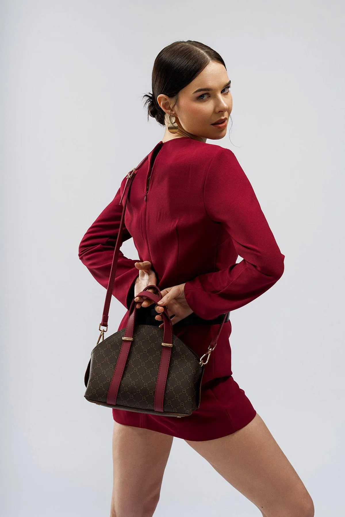 Lucky Bees  Hand- und Schultertasche für Damen mit gemusterter Innenbörse