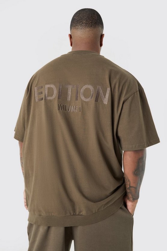 Plus Oversize T-Shirt mit Reißverschluss