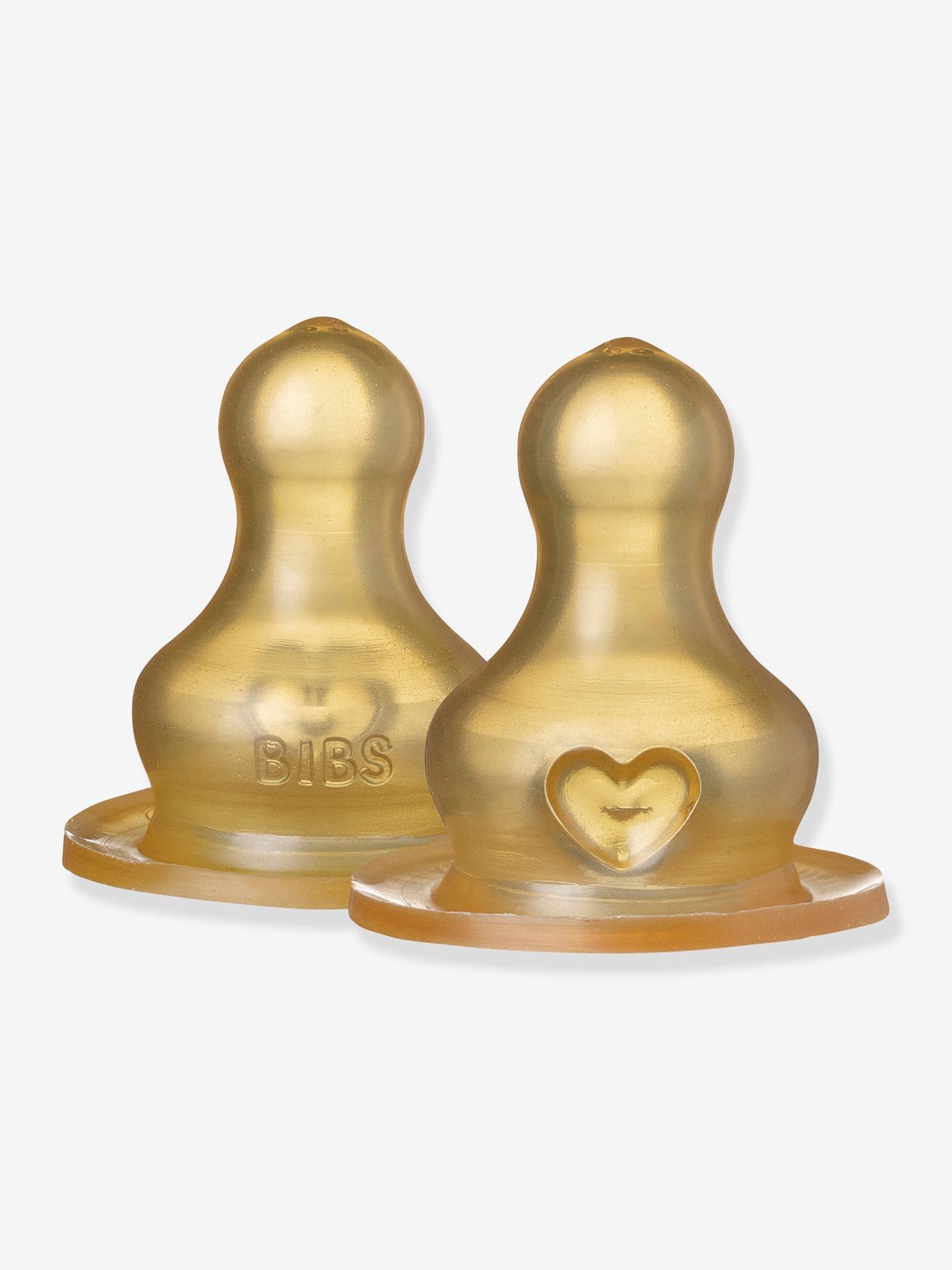 Bibs 2er-Pack Trinksauger für Babyflaschen BIBS - gelb