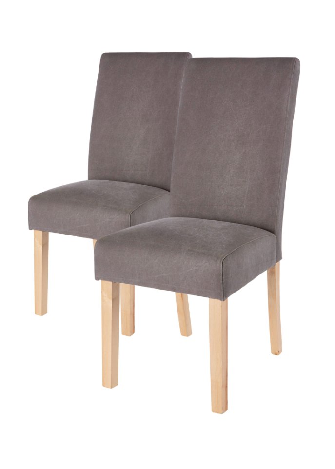 Stuhl mit hoher Lehne, 2er-Set