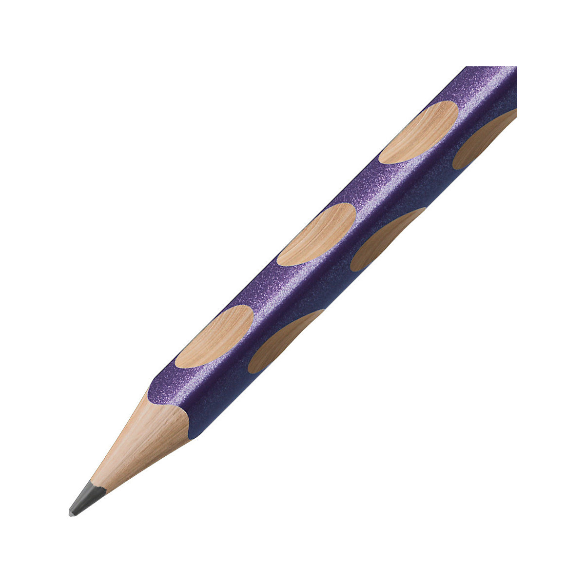Dreikant-Bleistift EASYgraph S Metallic Edition HB metallicviolett Rechtshänder, 12 Stück