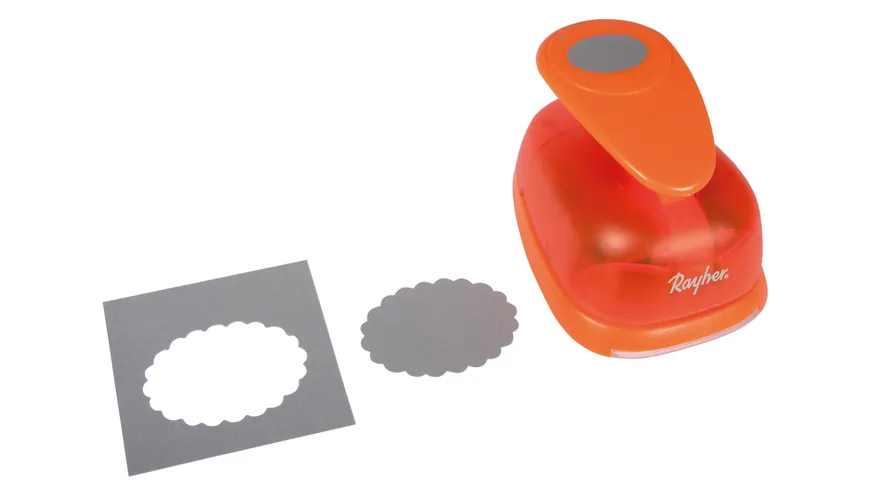 Rayher Motivstanzer oval mit Zierrand 7,5cm