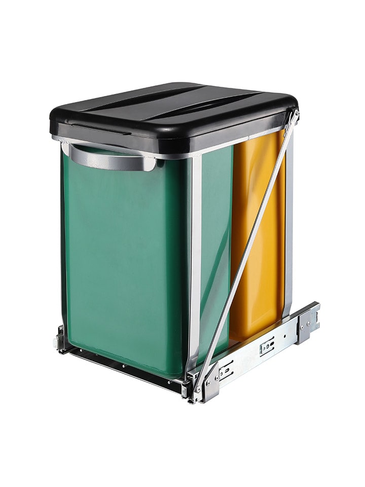 Nordheim Einbau-Mülleimer in Grün/ Gelb - 2x 8 l günstig kaufen onesize