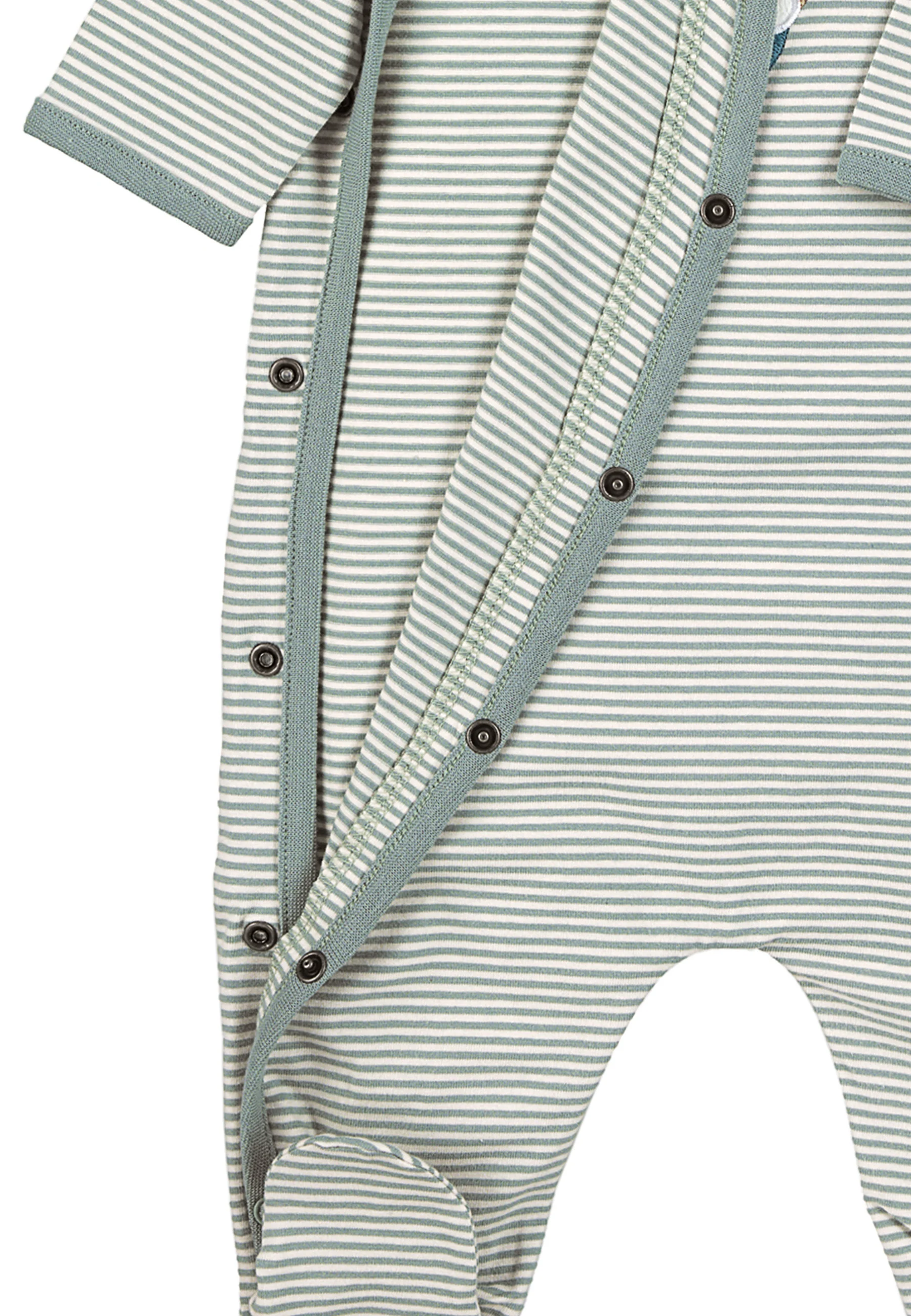GOTS Strampler-Einteiler Esel Emmi, Single Jersey