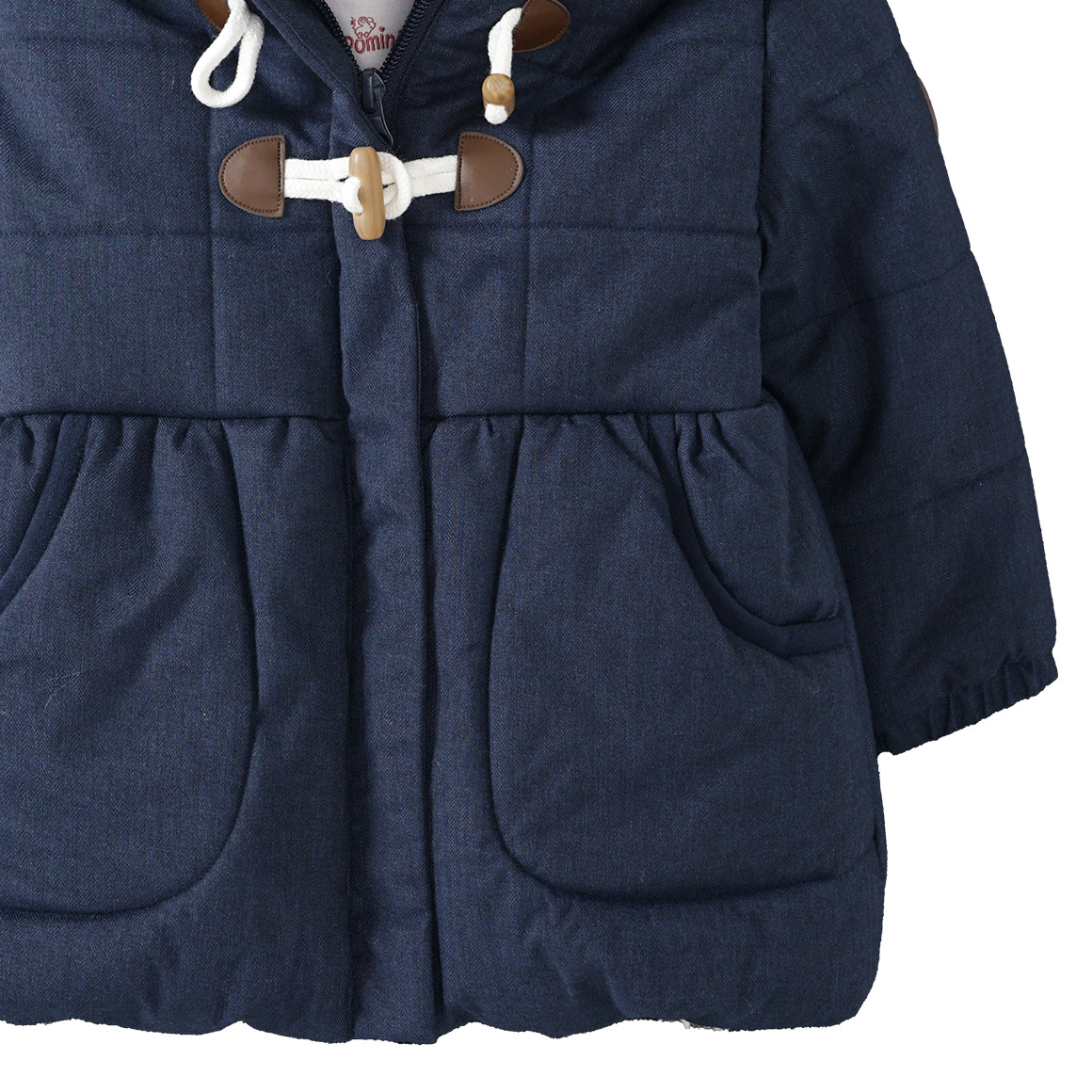 Baby Steppjacke mit Fellimitat