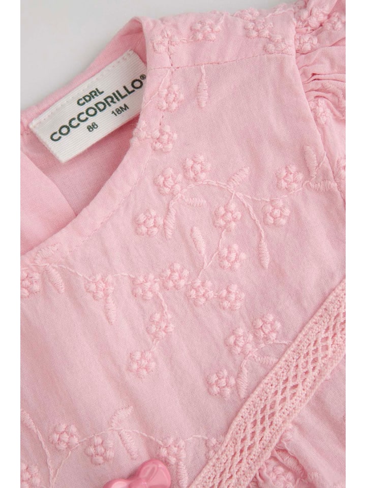 Coccodrillo Stoffkleid in gedämpftes Rosa günstig kaufen