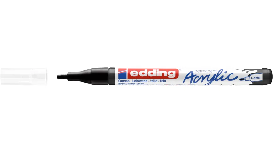 edding Acrylmarker 5300 fein schwarz schwarz