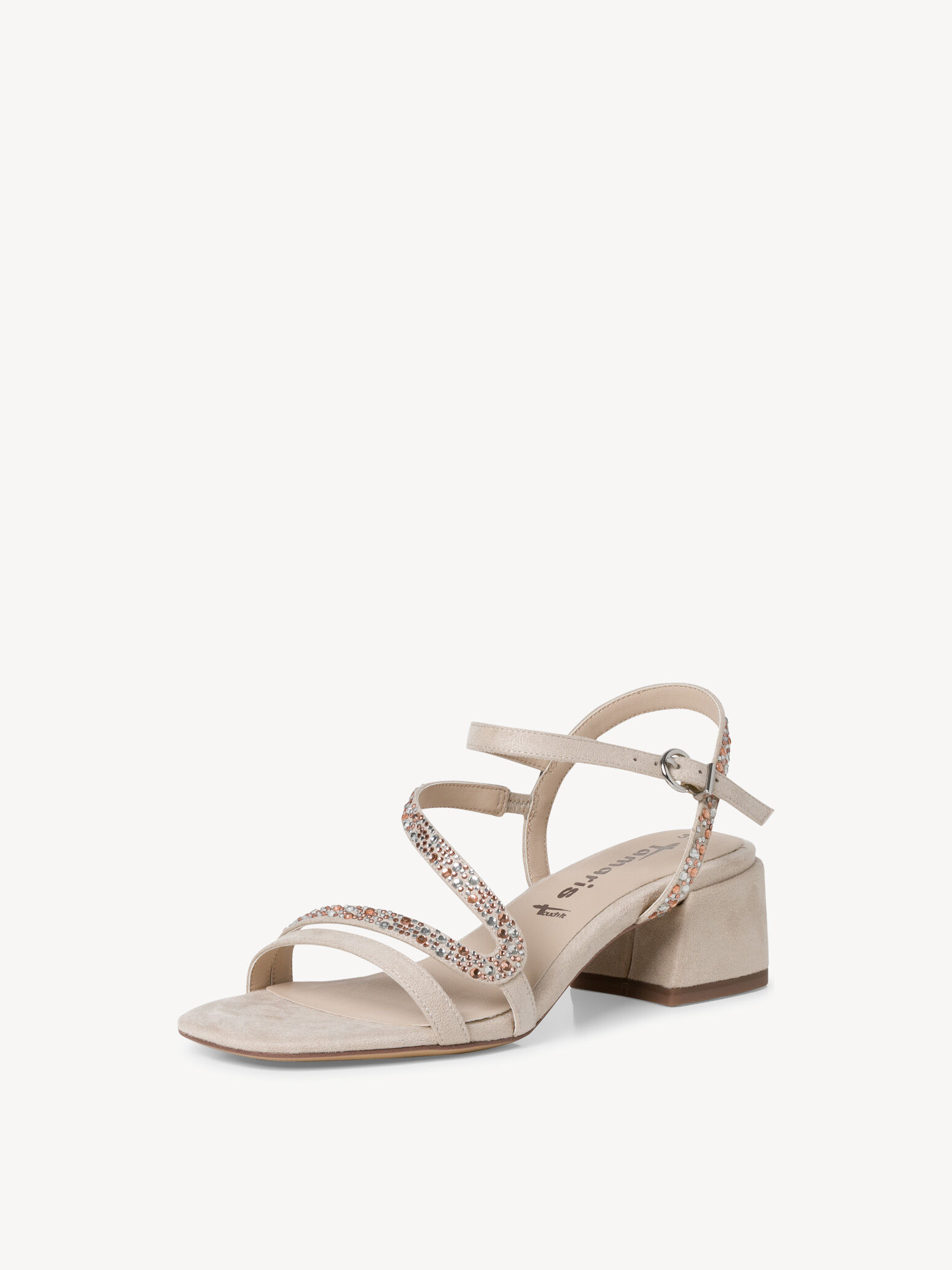 Sandale à talon - beige