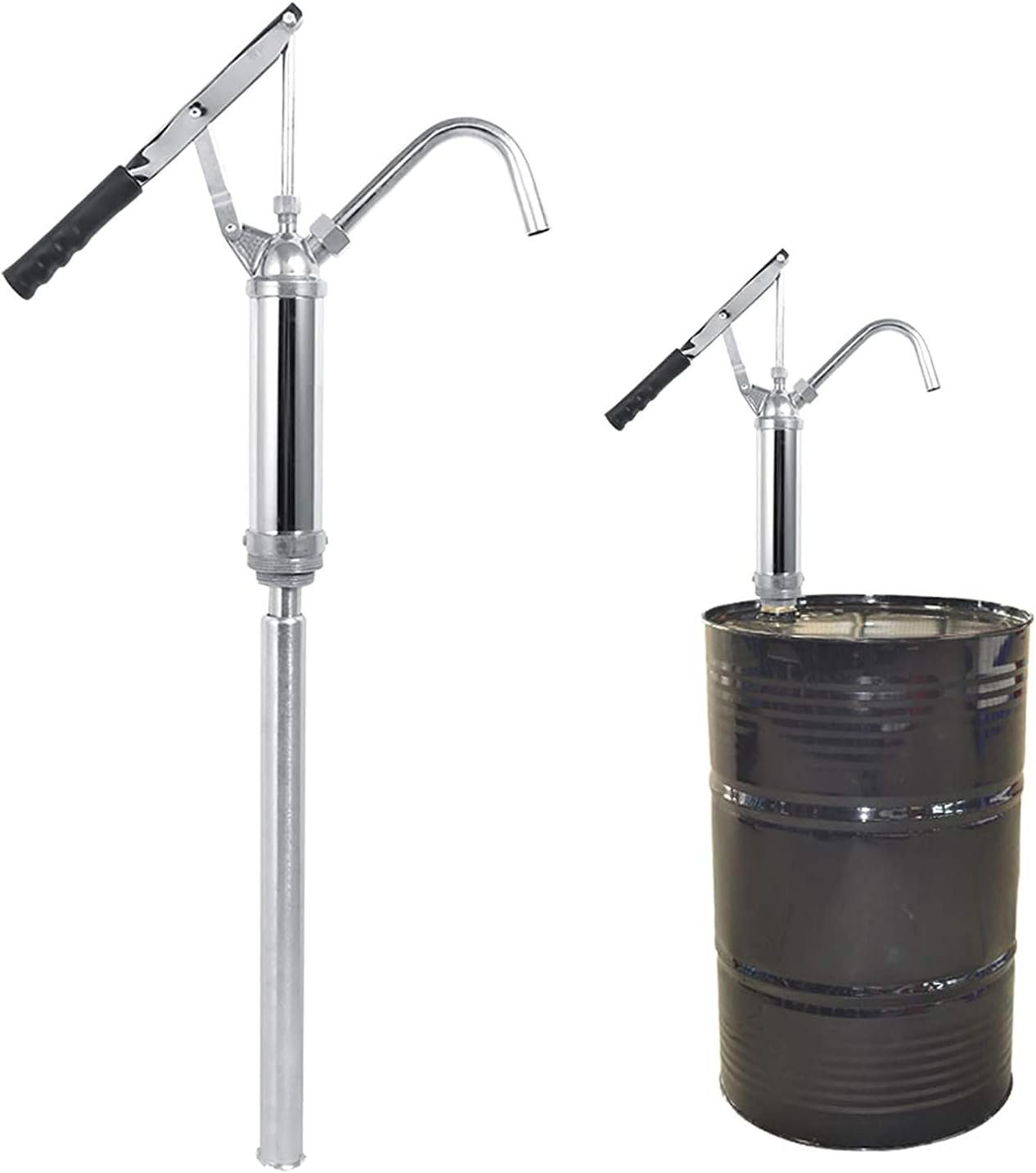 BlingBin Ölabsaugpumpe Ölfaßpumpe mit Hebel Handpumpe Hebelpumpe Fasspumpe 20L/min (1-tlg), 20L/min