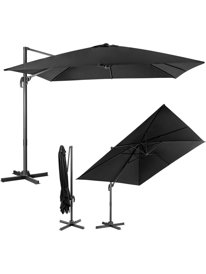 COSTWAY Sonnenschirm 300x300cm in Schwarz günstig kaufen onesize