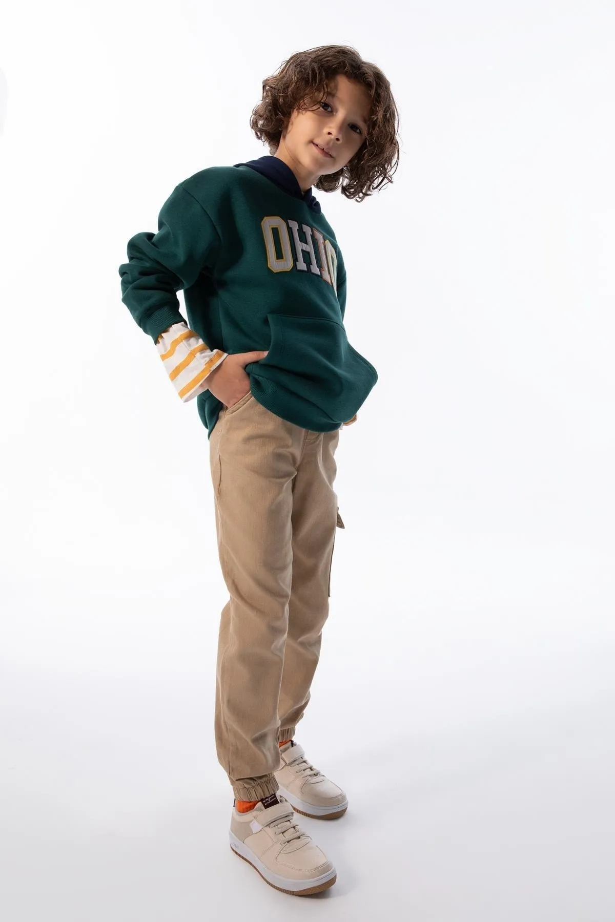 DeFacto  Beige Cargo-Jogginghose für Jungen, Tyc00524305892